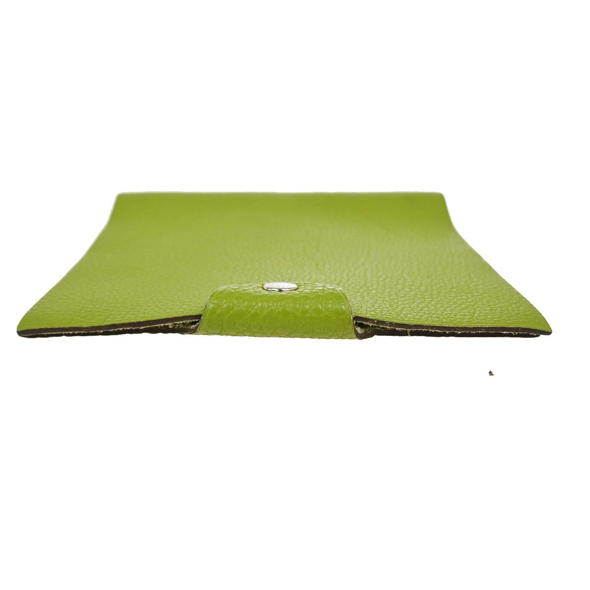 Hermes Ulysse Agenda Cover Leather, Green, Leather, Wallet