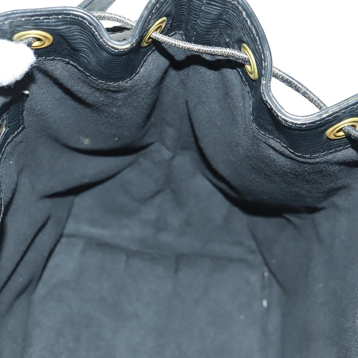 Louis Vuitton Petit Noe Handbag Epi Leather, BLACK, LEATHER, Shoulder bag