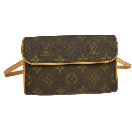 Louis Vuitton Florentine Waist Bag Monogram Canvas, BROWN, CANVAS, Clutche & pouche