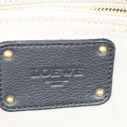 Loewe Anagram Logo Nappa Aire Hand Bag Leather, Black, Leather, Tote Bag