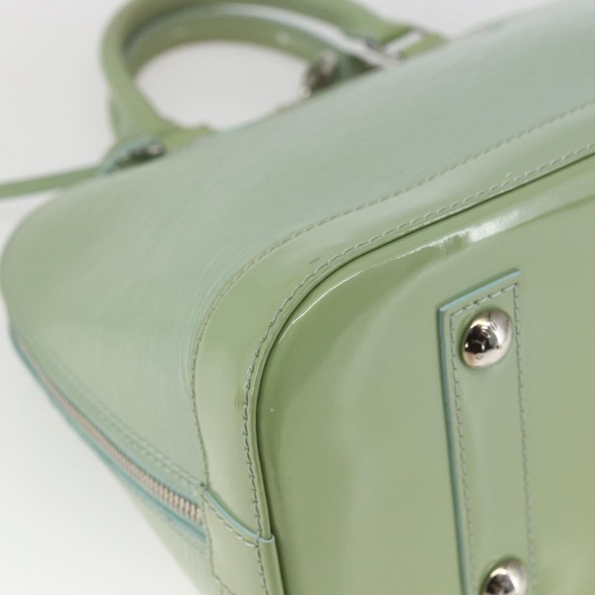 Louis Vuitton Alma Handbag Monogram Vernis, GREEN, PATENT_LEATHER, Handbag