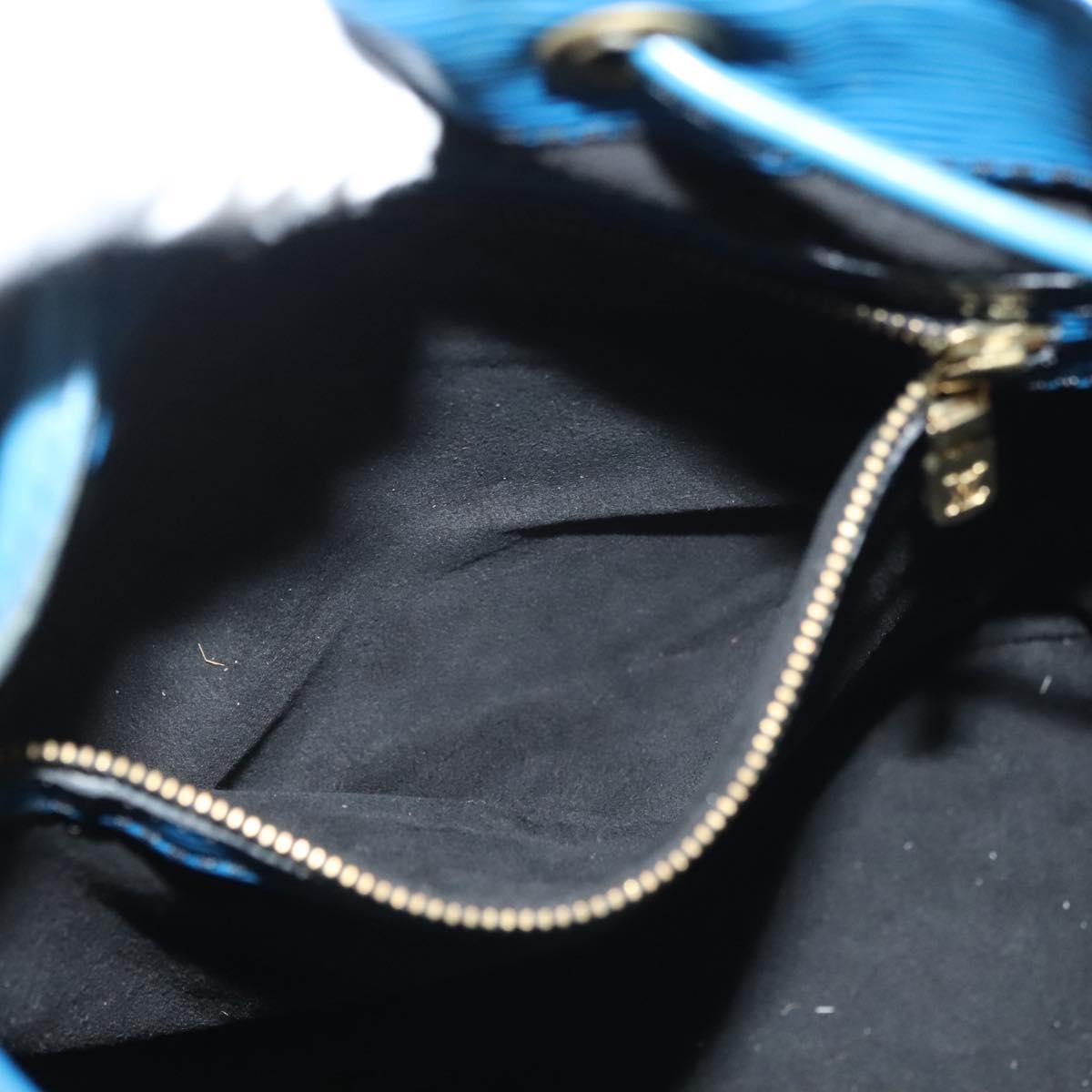 Louis Vuitton Petit Noe Handbag Epi Leather, BLUE, LEATHER, Handbag