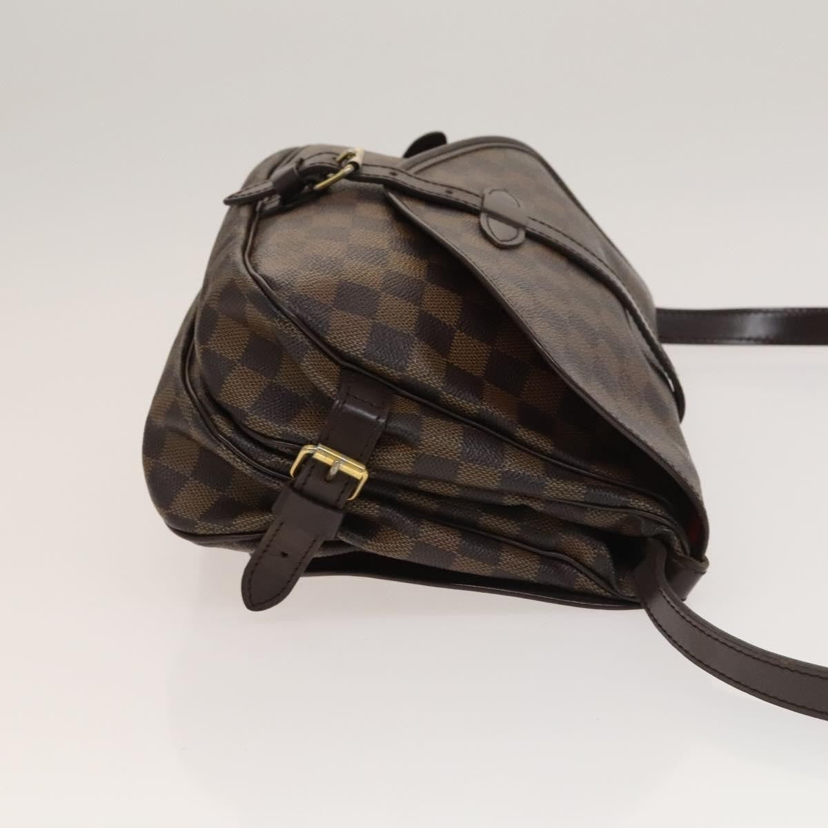 Louis Vuitton Saumur Handbag Damier, BROWN, CANVAS, Handbag