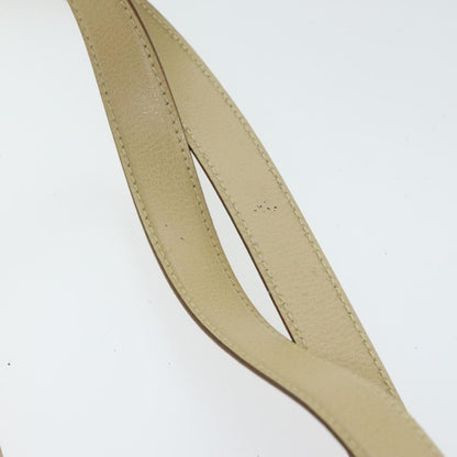 Salvatore Ferragamo Gancini Shoulder Bag Leather, BEIGE, LEATHER, Shoulder bag