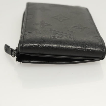 Louis Vuitton Hybrid Wallet Monogram Shadow Leather, Black, Leather, Wallet