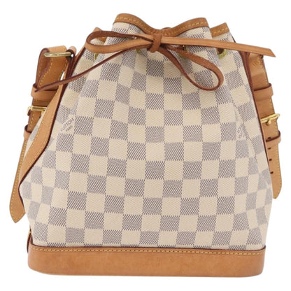 Louis Vuitton Noe Handbag Damier, White, Canvas, Handbag