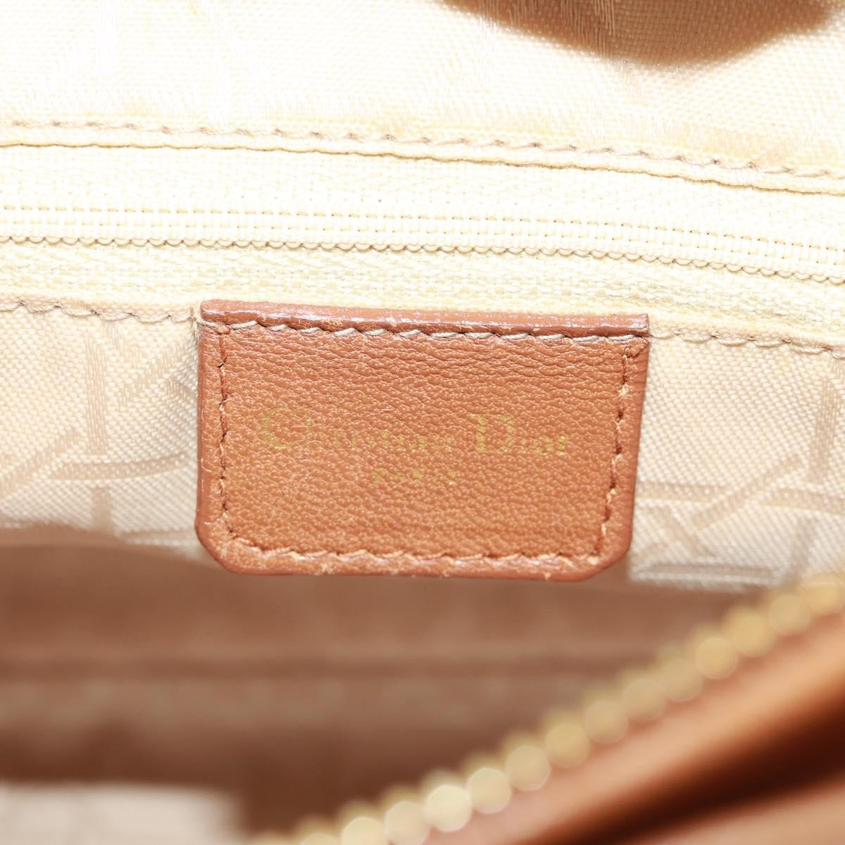 Christian Dior Vintage Lady Dior Bag Cannage Quilt Lambskin, BROWN, LEATHER, Handbag