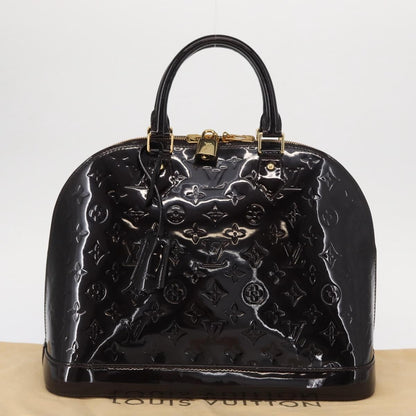 Louis Vuitton Alma Handbag Monogram Vernis, BURGUNDY, PATENT_LEATHER, Handbag