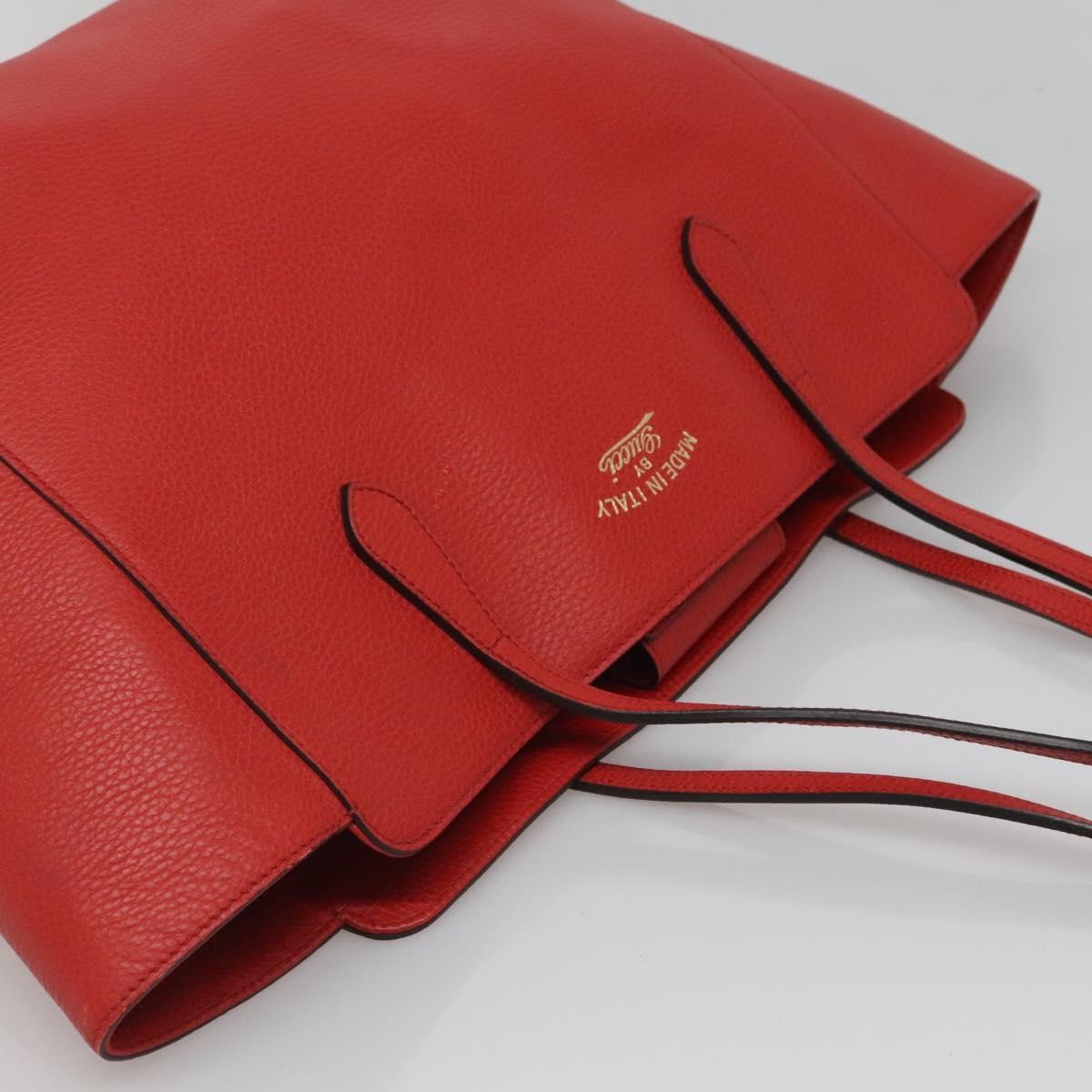 Gucci Swing Tote Leather, RED, LEATHER, Tote bag
