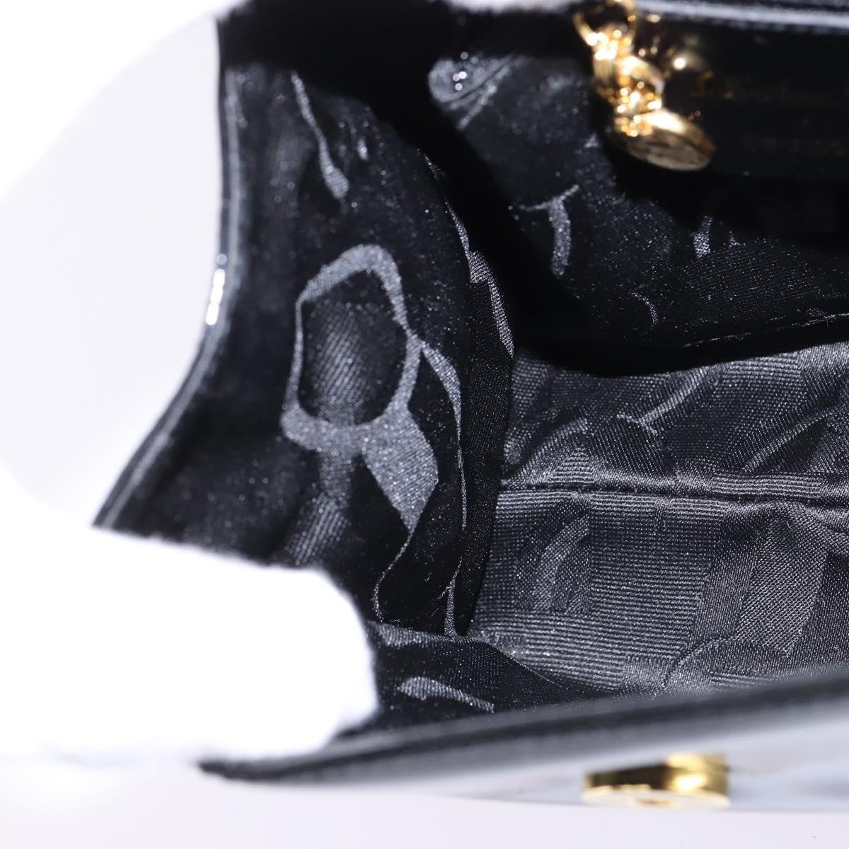 Salvatore Ferragamo Vintage Vara Bow Top Handle Bag Patent Leather, BLACK, PATENT_LEATHER, Handbag