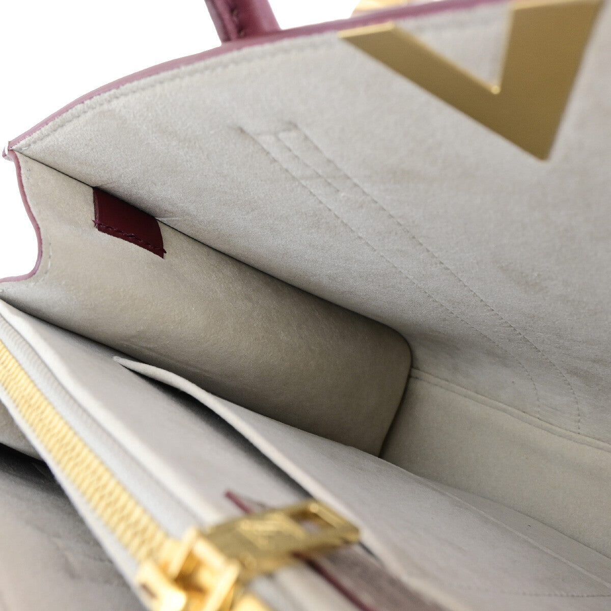 Louis Vuitton Very Tote Monogram Leather, BEIGE, LEATHER, Tote bag