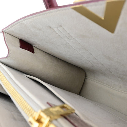 Louis Vuitton Very Tote Monogram Leather, BEIGE, LEATHER, Tote bag