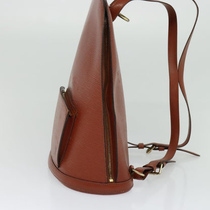 Louis Vuitton Gobelins Backpack Epi Leather, BROWN, LEATHER, Backpack