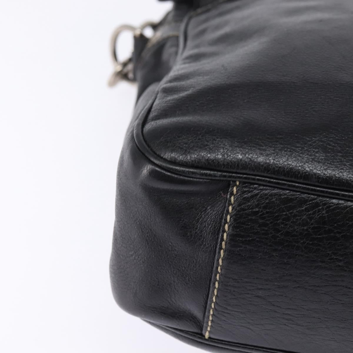 Gucci Front Zip Messenger Leather, BLACK, LEATHER, Shoulder bag