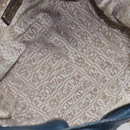 Salvatore Ferragamo Gancini handbag Leather, BLUE, LEATHER, Handbag