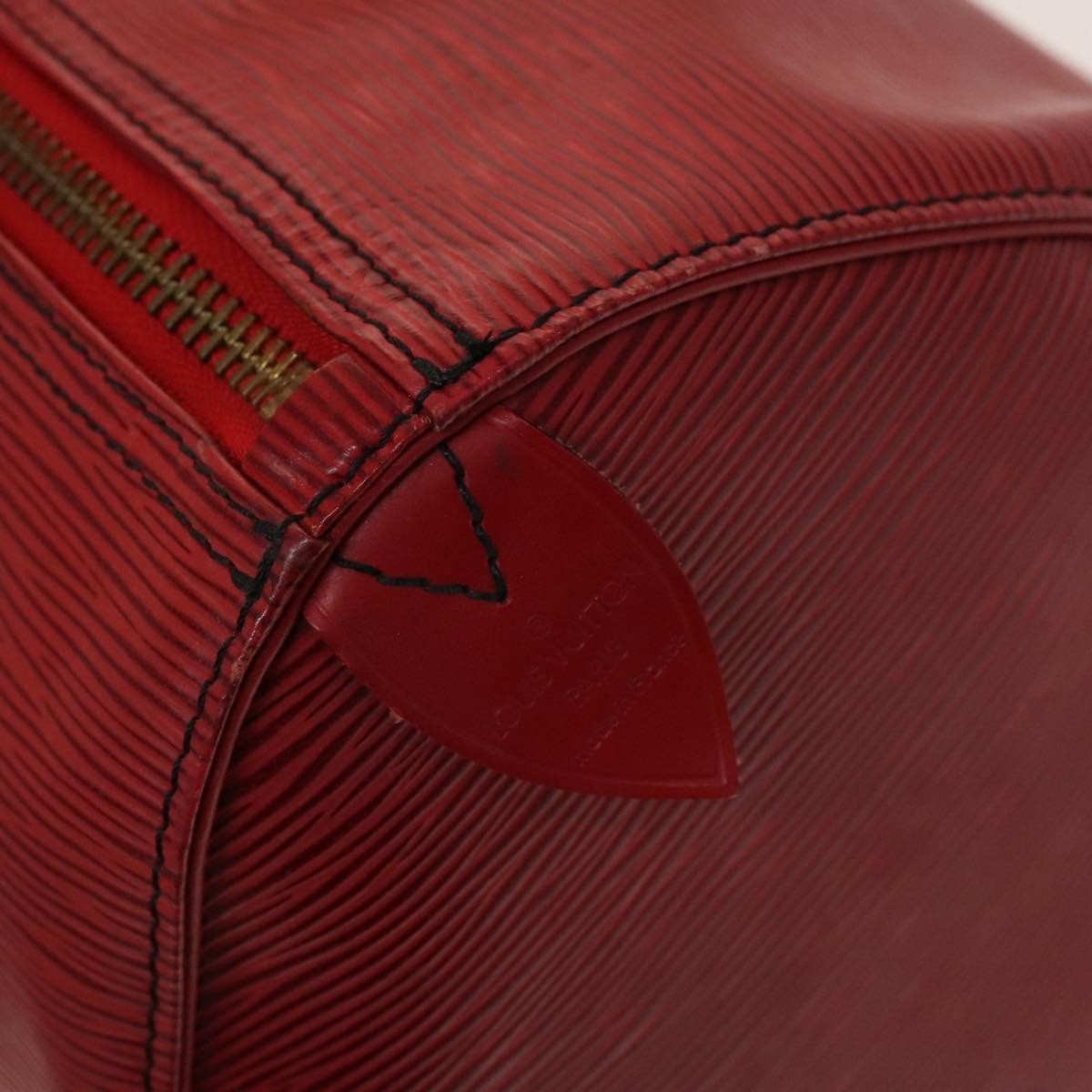 Louis Vuitton Keepall Bag Epi Leather, RED, LEATHER, Travel bag