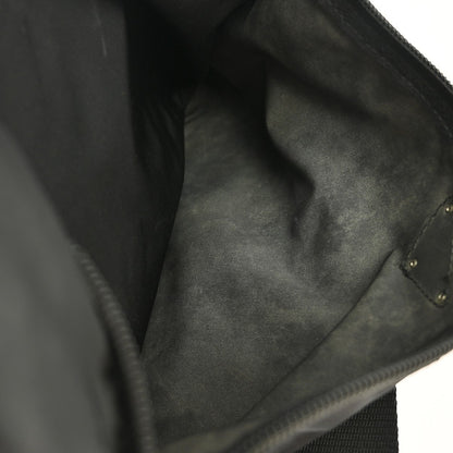Prada Front Zip Messenger Bag Tessuto, BLACK, NYLON, Shoulder bag