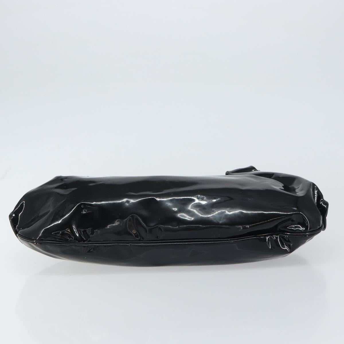 Salvatore Ferragamo Gancini Tote Patent leather, BLACK, PATENT_LEATHER, Tote bag