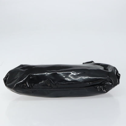Salvatore Ferragamo Gancini Tote Patent leather, BLACK, PATENT_LEATHER, Tote bag