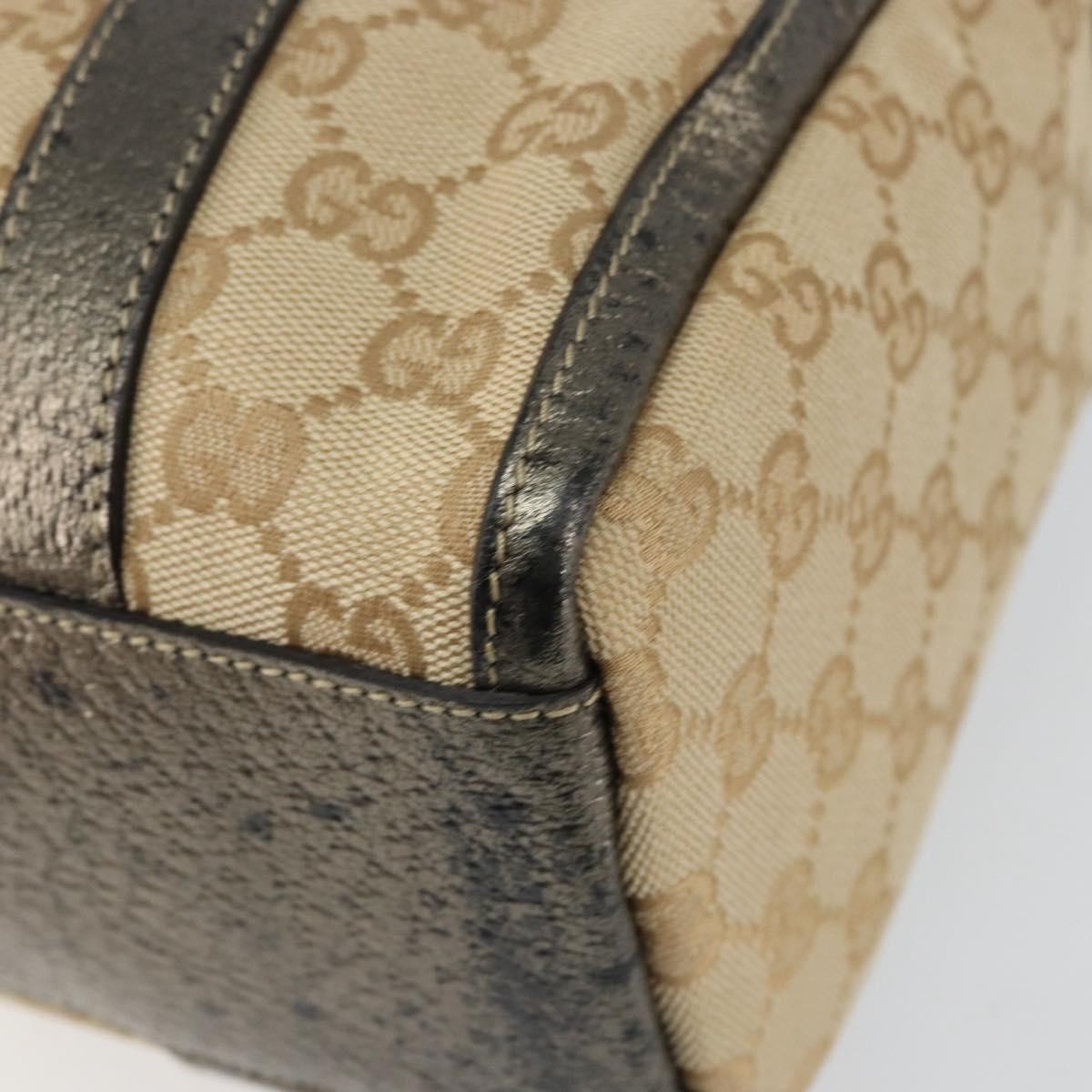 Gucci Abbey Boston Bag GG Canvas, BEIGE, CANVAS, Handbag
