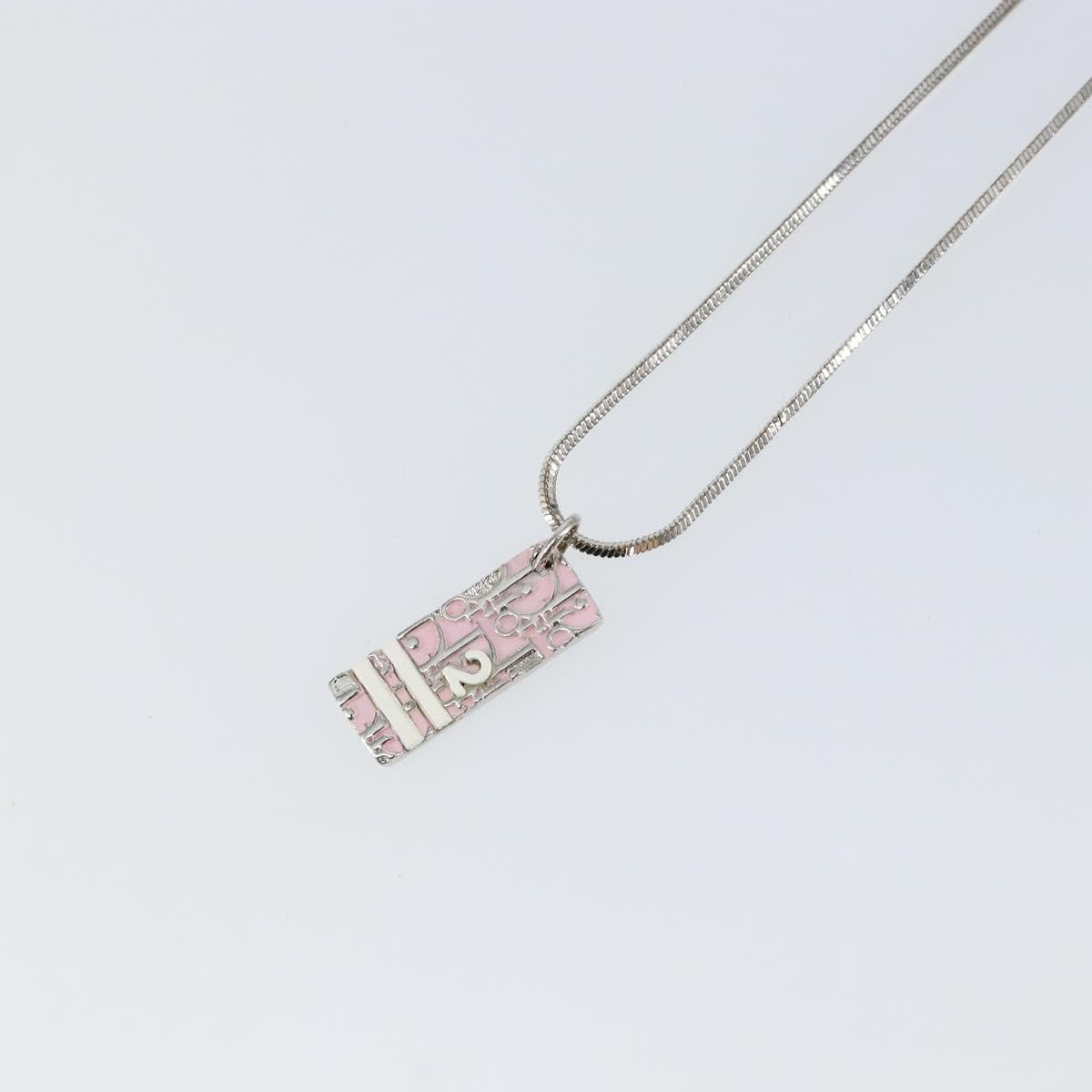 Christian Dior Trotter Pendant Necklace Metal, SILVER, METAL, Necklace