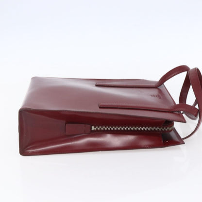 Prada Zip Shopping Tote Leather, RED, OTHER, Tote bag