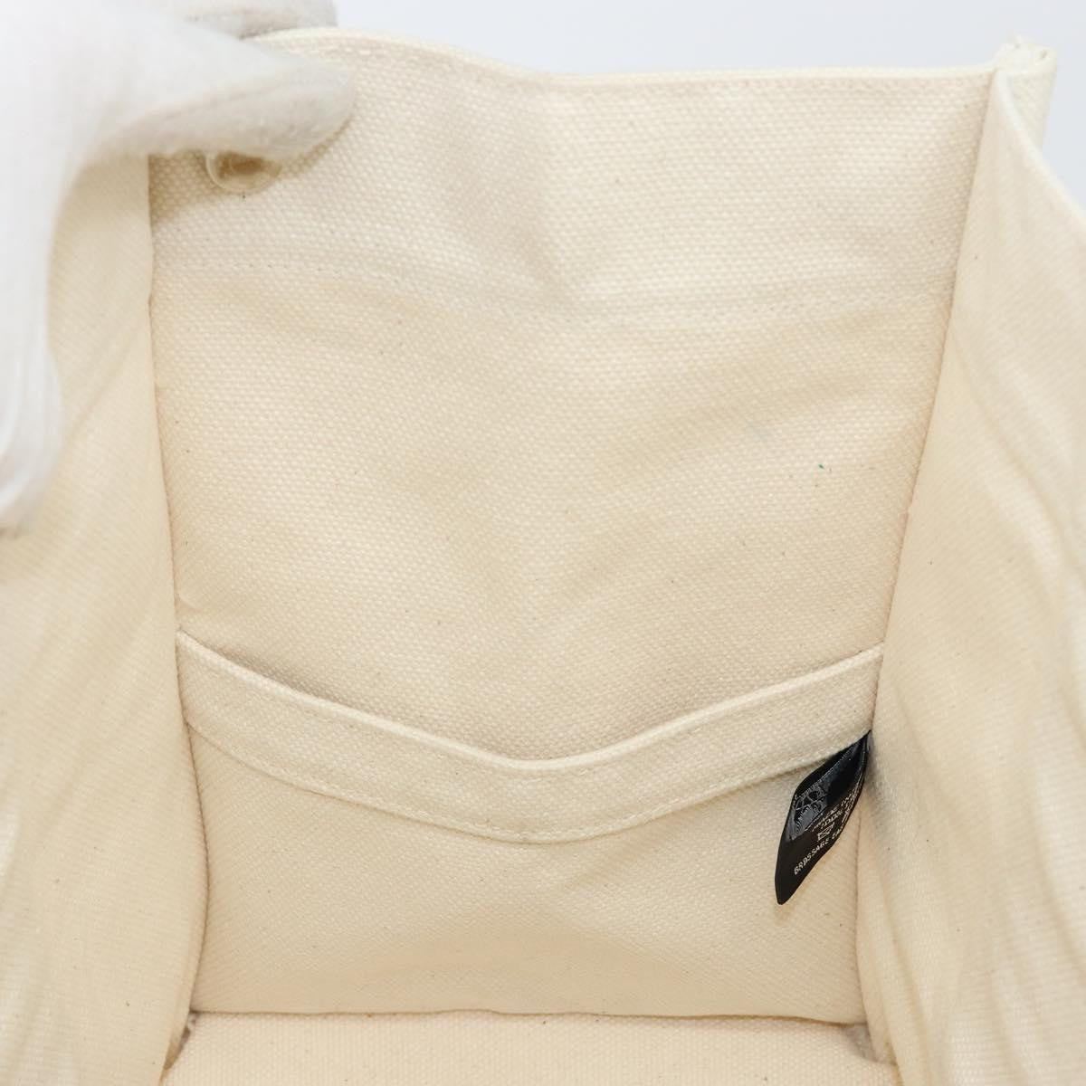 Hermes Bora Bora Tote Toile, WHITE, CANVAS, Tote bag