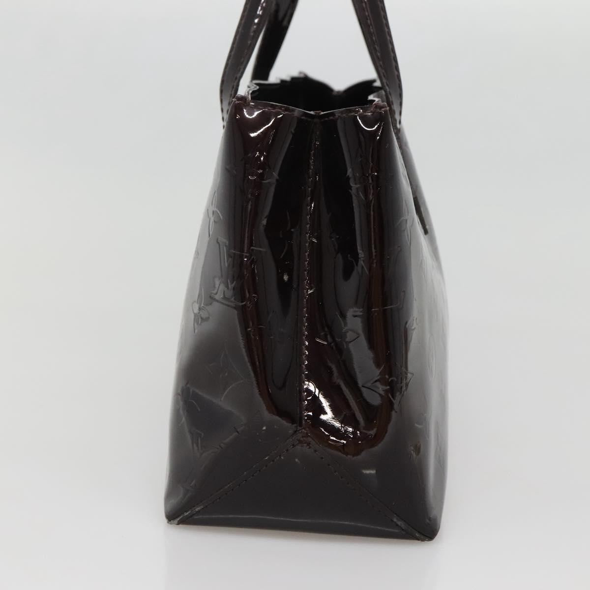 Louis Vuitton Wilshire Handbag Monogram Vernis, PURPLE, PATENT_LEATHER, Handbag