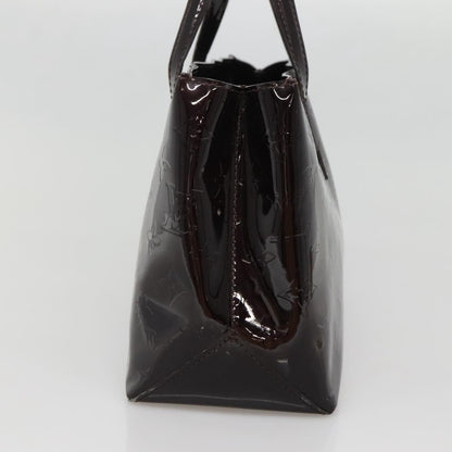 Louis Vuitton Wilshire Handbag Monogram Vernis, PURPLE, PATENT_LEATHER, Handbag
