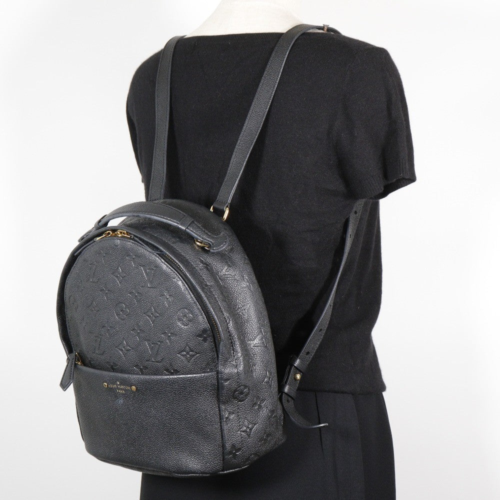 Louis Vuitton Sorbonne Backpack Monogram Empreinte Leather, BLACK, LEATHER, Backpack