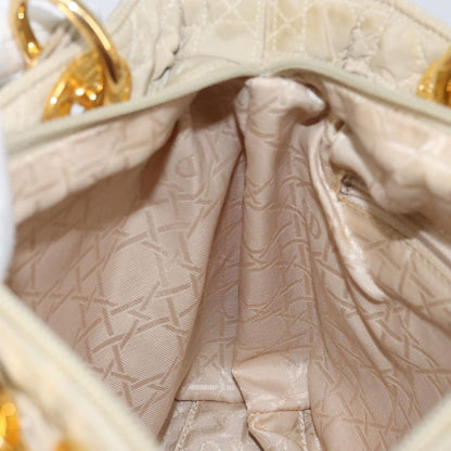 Christian Dior Lady Dior Bag Nylon, BEIGE, NYLON, Handbag