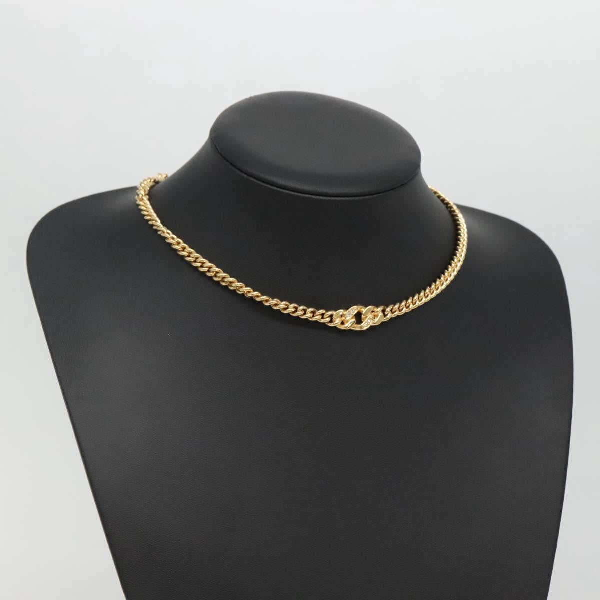 Christian Dior CD Pendant Necklace Gold-plated, GOLD, METAL, Necklace