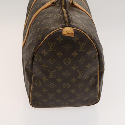 Louis Vuitton Keepall Bag Monogram Canvas, BROWN, CANVAS, Travel bag