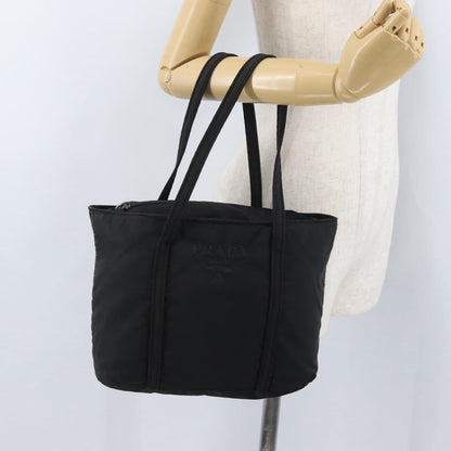 Prada Vintage Zip Tote Tessuto, BLACK, NYLON, Tote bag