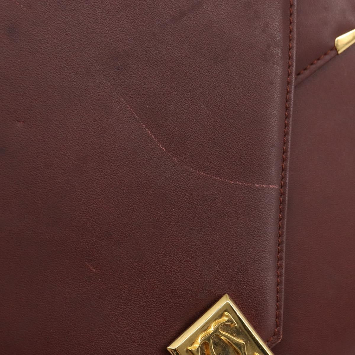 cartier Must de Cartier Shoulder Bag Leather, BURGUNDY, LEATHER, Shoulder bag