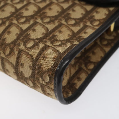 Christian Dior Vintage Trotter Crossbody Bag Diorissimo Coated Canvas, BROWN, CANVAS, Crossbody bag