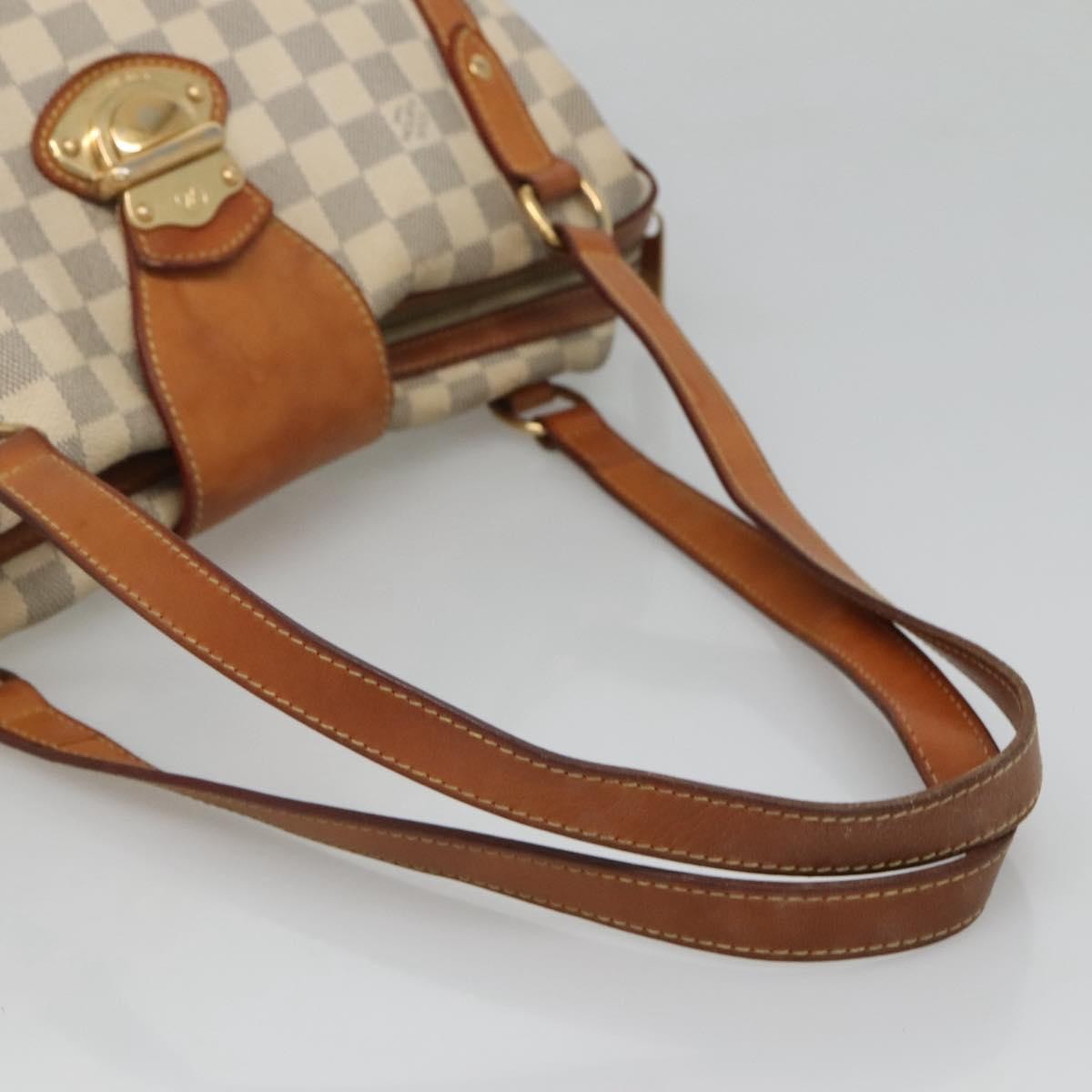 Louis Vuitton Stresa Handbag Damier, WHITE, CANVAS, Tote bag
