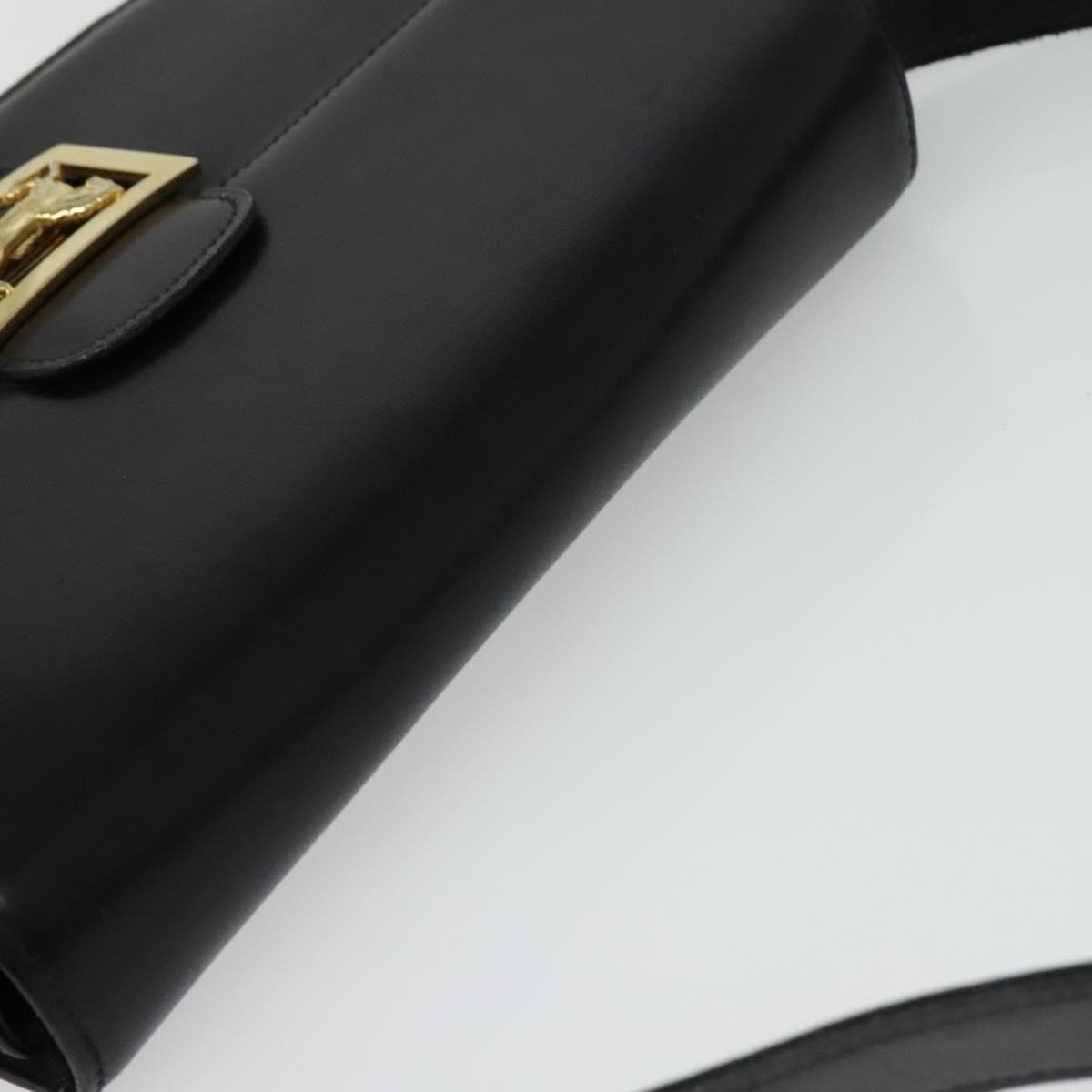 Celine Horse Carriage Shoulder bag Leather, BLACK, LEATHER, Shoulder bag