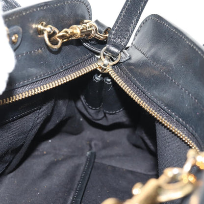 Chloe Alice Satchel Leather, BLACK, LEATHER, Handbag