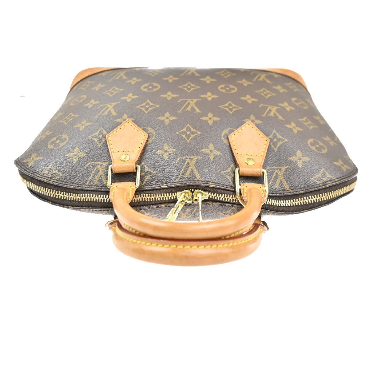 Louis Vuitton Alma Handbag Monogram Canvas, BROWN, CANVAS, Handbag