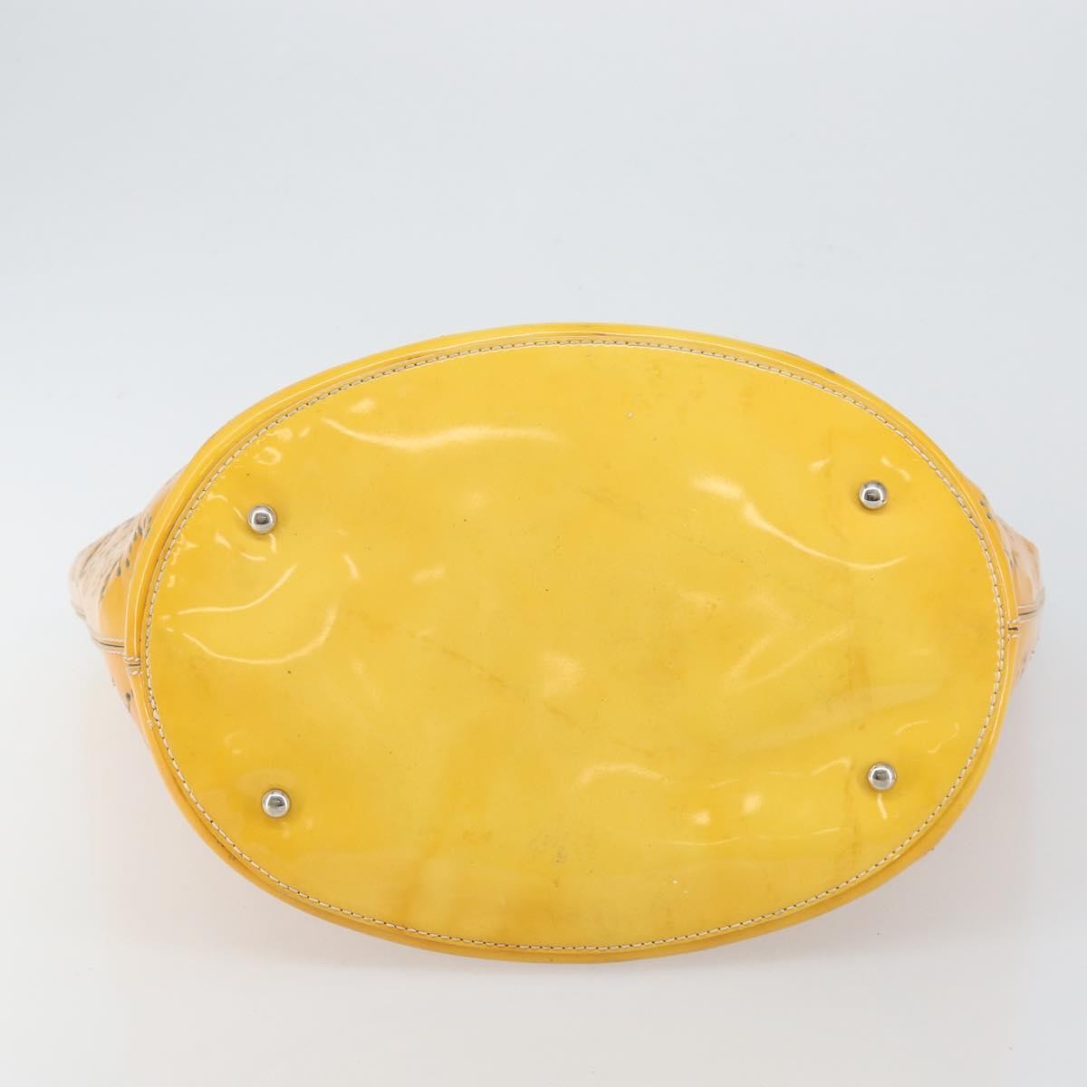 Chanel CC No.5 Shopping Tote Perforated Patent, YELLOW, PATENT_LEATHER, Tote bag
