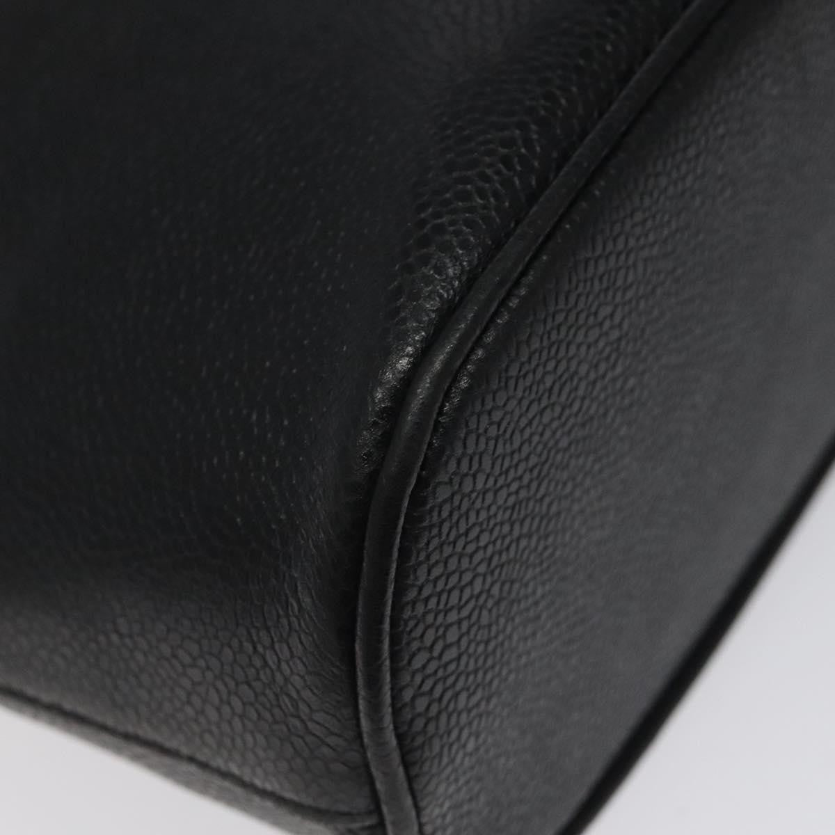 Chanel Vintage CC Dome Bag Caviar, Black, Calfskin, Handbag