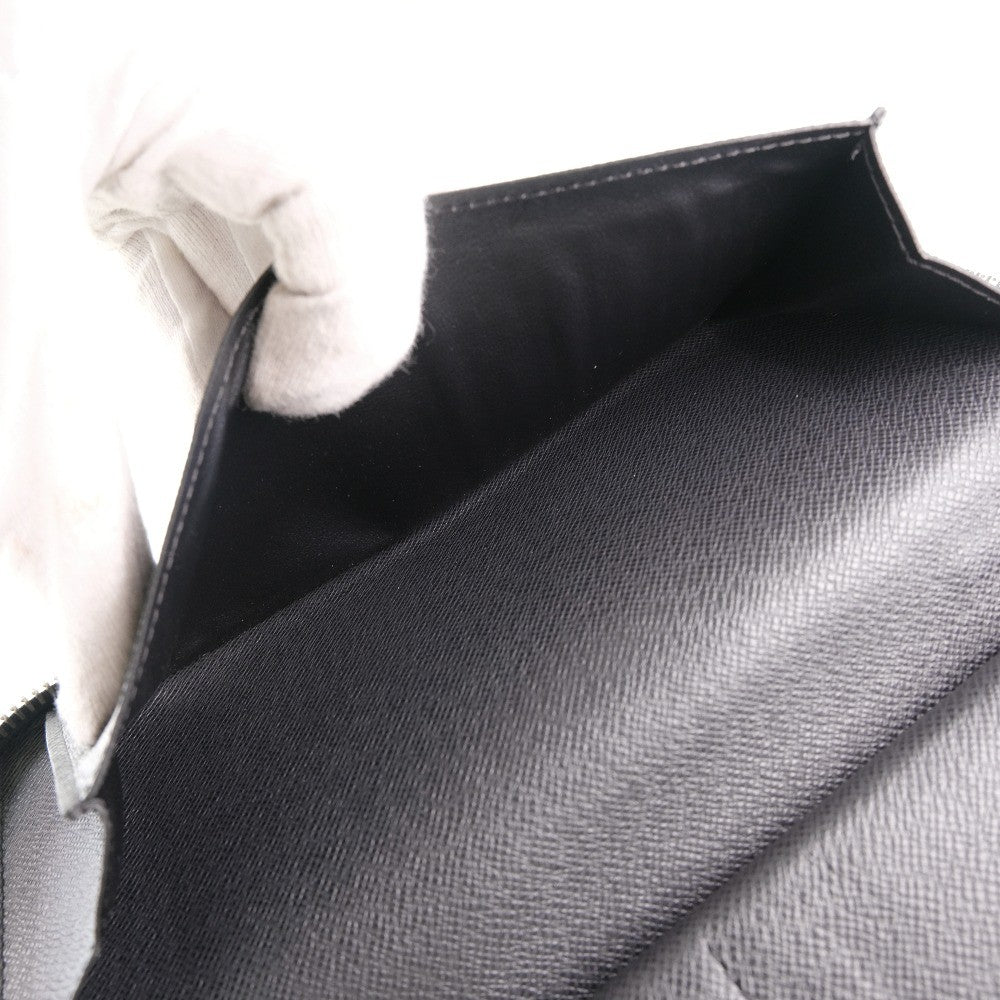 Louis Vuitton Zippy wallet vertical Taïga, BLACK, LEATHER, Wallets