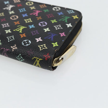 Louis Vuitton Aerogram Zippy Wallet Leather, Black, Canvas, Wallet