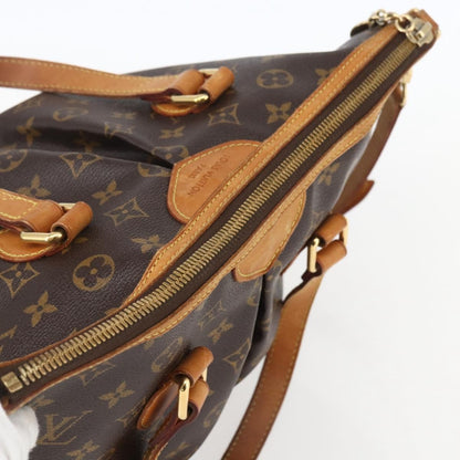 Louis Vuitton Palermo Handbag Monogram Canvas, BROWN, CANVAS, Tote bag