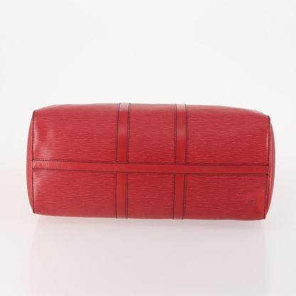 Louis Vuitton Keepall Bag Epi Leather, RED, LEATHER, Travel bag