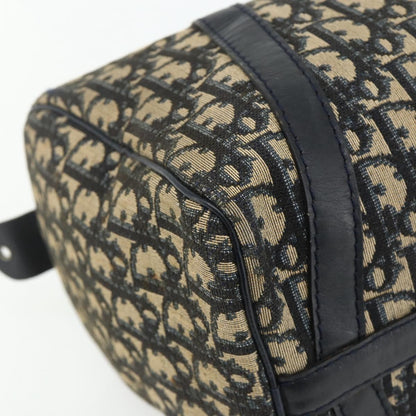 Christian Dior Vintage Trotter Boston Bag Diorissimo Canvas, Navy, Canvas, Handbag