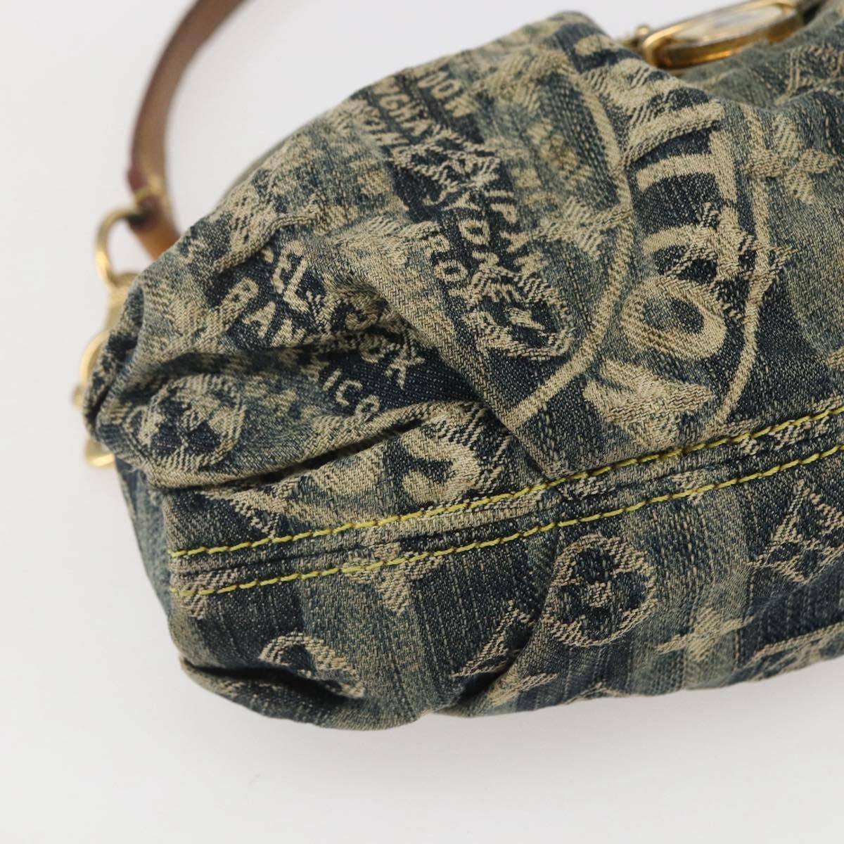 Louis Vuitton Pleaty Raye Handbag Striped Monogram Denim, BLUE, DENIM_JEANS, Shoulder bag