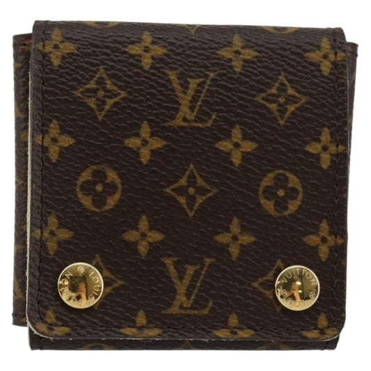 Louis Vuitton CASE JEWELRY BOX Canvas, BROWN, CANVAS, Wallets