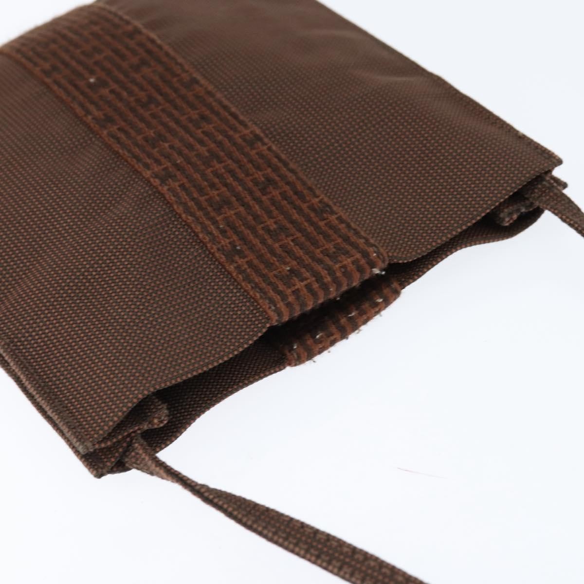 Hermes Herline Crossbody Canvas, BROWN, CANVAS, Clutche & pouche